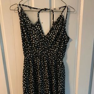 Black and white polka dot dress
